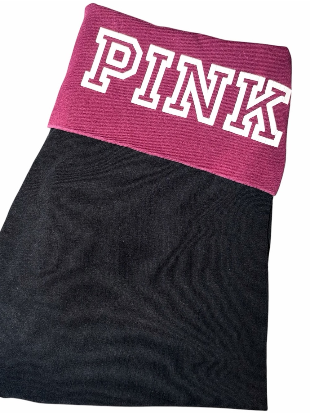 VS Pink Foldover Waistband Full Length Leggings